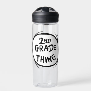 Dr. Seuss Thing One Thing Two - 2nd Grade Thing Water Bottle