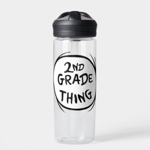 Dr Seuss  Thing One Thing Two _ 2nd Grade Thing Water Bottle