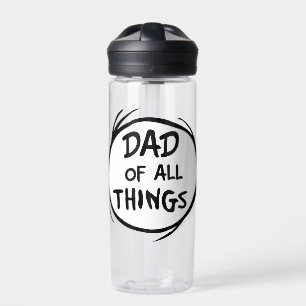 Dr. Seuss Thing One Thing Two - Dad of all Things Water Bottle