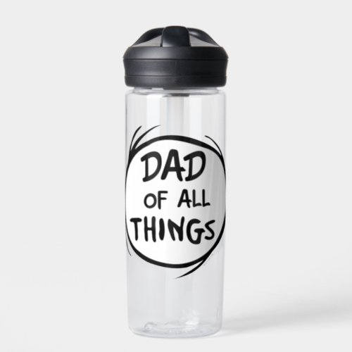 Dr Seuss Thing One Thing Two _ Dad of all Things Water Bottle