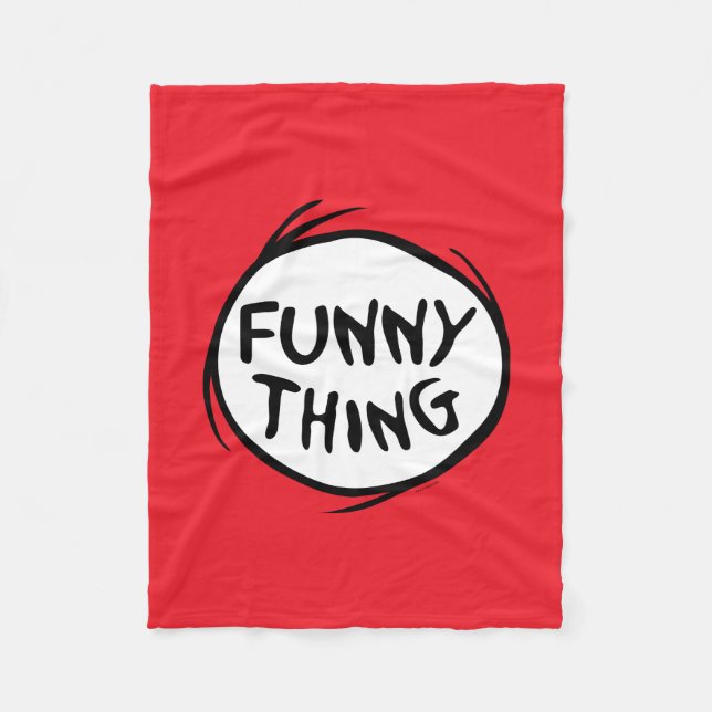Dr. Seuss | Thing One Thing Two - Funny Thing Fleece Blanket (Front)