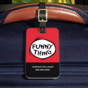Dr. Seuss   Thing One Thing Two - Funny Thing Luggage Tag