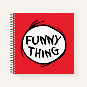Dr. Seuss Thing One Thing Two - Funny Thing Notebook