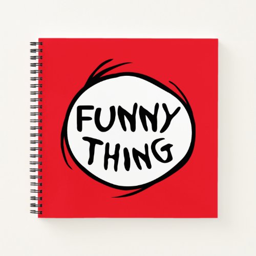 Dr Seuss  Thing One Thing Two _ Funny Thing Notebook