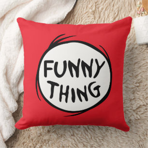 Dr. Seuss Thing One Thing Two - Funny Thing Throw Pillow