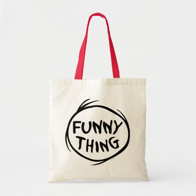 Dr. Seuss | Thing One Thing Two - Funny Thing Tote Bag (Front)