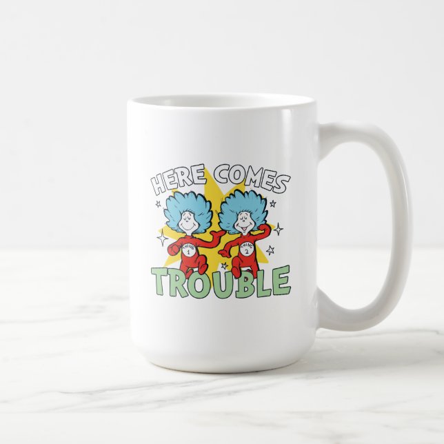 Dr. Seuss | Thing One Thing Two Here Comes Trouble Coffee Mug (Right)