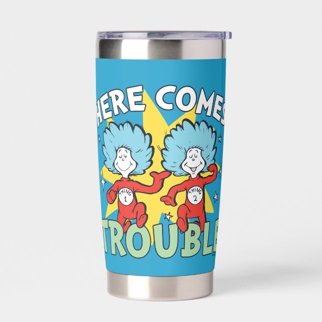 Dr. Seuss | Thing One Thing Two Here Comes Trouble Insulated Tumbler (Left)
