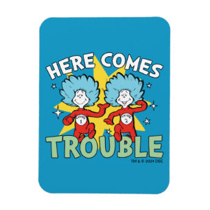 Dr. Seuss Thing One Thing Two Here Comes Trouble Magnet