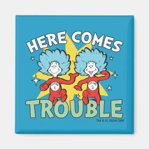 Dr. Seuss Thing One Thing Two Here Comes Trouble Magnet