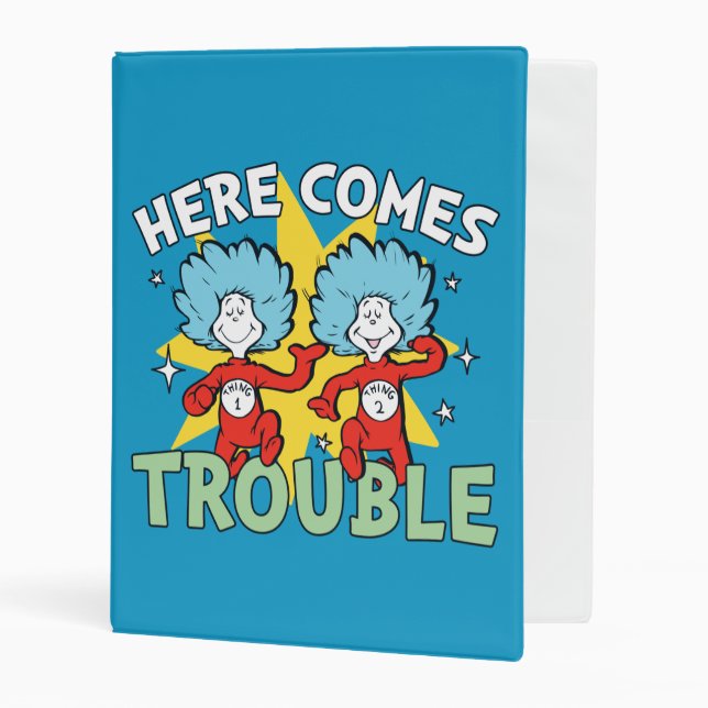 Dr. Seuss | Thing One Thing Two Here Comes Trouble Mini Binder (Front/Inside)