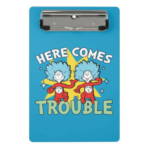 Dr. Seuss Thing One Thing Two Here Comes Trouble Mini Clipboard