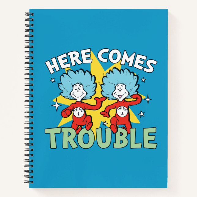 Dr. Seuss | Thing One Thing Two Here Comes Trouble Notebook (Front)
