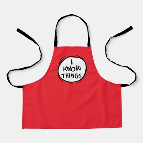Dr Seuss  Thing One Thing Two _ I Know Things Apron