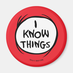 Dr. Seuss Thing One Thing Two - I Know Things Magnet