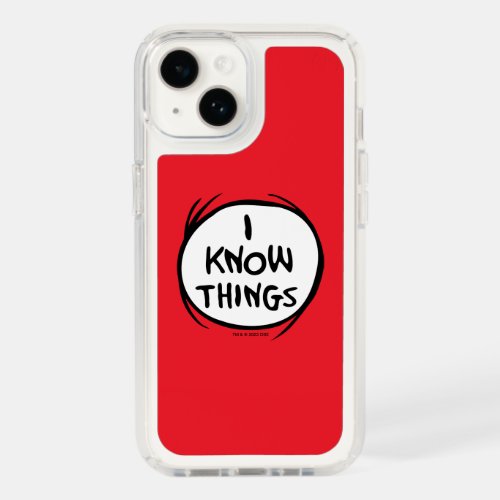 Dr Seuss  Thing One Thing Two _ I Know Things Speck iPhone 14 Case