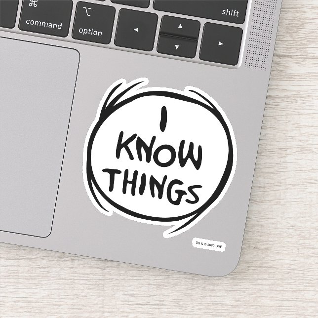 Dr. Seuss | Thing One Thing Two - I Know Things Sticker (Detail)