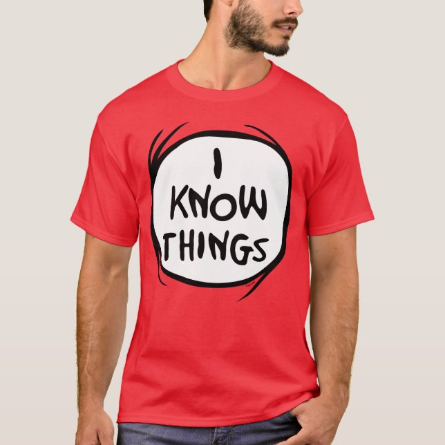 Dr. Seuss | Thing One Thing Two - I Know Things T-Shirt (Front)