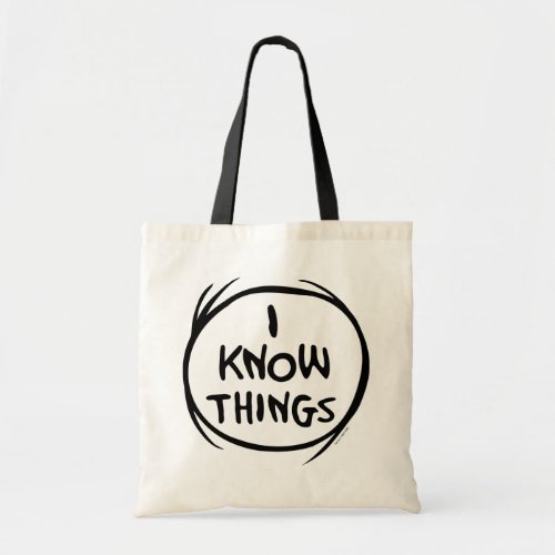 Dr Seuss  Thing One Thing Two _ I Know Things Tote Bag