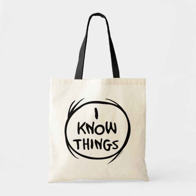 Dr. Seuss | Thing One Thing Two - I Know Things Tote Bag (Front)