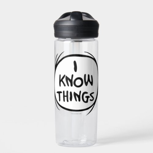 Dr Seuss  Thing One Thing Two _ I Know Things Water Bottle