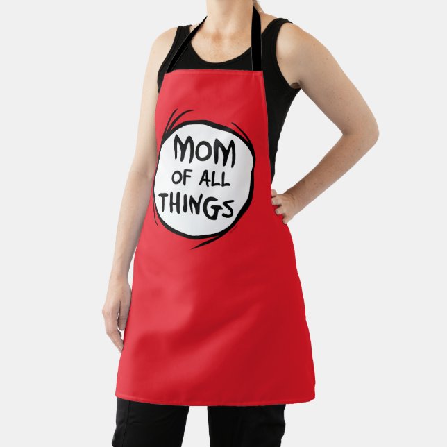 Dr. Seuss Thing One Thing Two - Mom of all Things Apron (Insitu)
