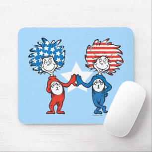 Dr. Seuss Thing One Thing Two Patriotic Graphic Mouse Pad
