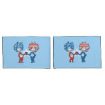 Dr. Seuss | Thing One Thing Two Patriotic Graphic Pillow Case