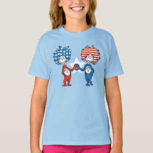 Dr. Seuss   Thing One Thing Two Patriotic Graphic T-Shirt