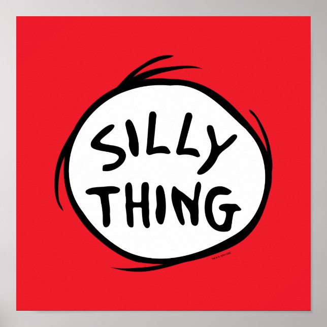 Dr. Seuss | Thing One Thing Two - Silly Thing Poster (Front)