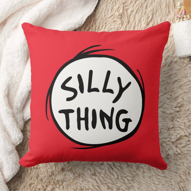 Dr. Seuss | Thing One Thing Two - Silly Thing Throw Pillow (Blanket)