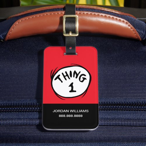 Dr Seuss  Thing One Thing Two _ Thing 1 Luggage Tag