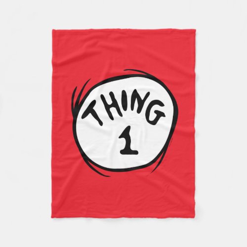 Dr Seuss  Thing One Thing Two _ Thing One Fleece Blanket