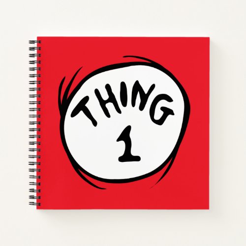 Dr Seuss  Thing One Thing Two _ Thing One Notebook