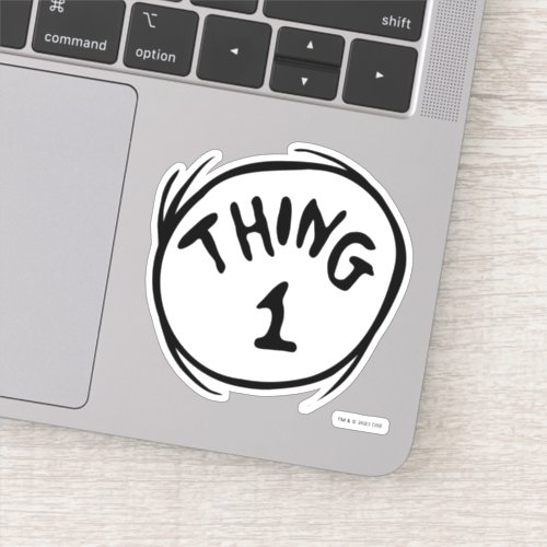 Dr Seuss  Thing One Thing Two _ Thing One Sticker