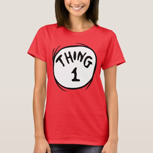 Dr Seuss  Thing One Thing Two _ Thing One T_Shirt