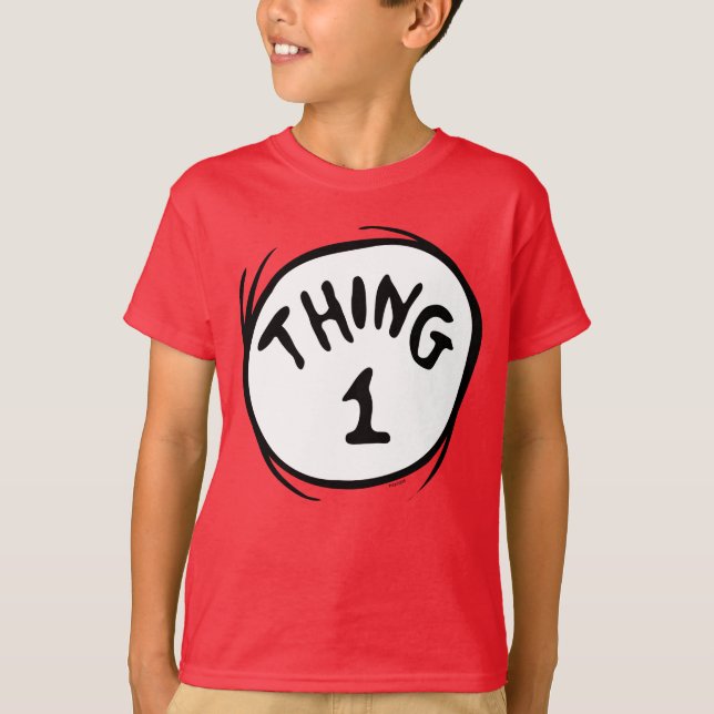 Dr. Seuss | Thing One Thing Two - Thing One T-Shirt (Front)