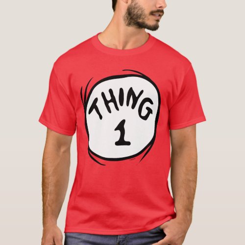 Dr Seuss  Thing One Thing Two _ Thing One T_Shirt