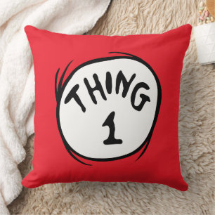 Dr. Seuss Thing One Thing Two - Thing One Throw Pillow