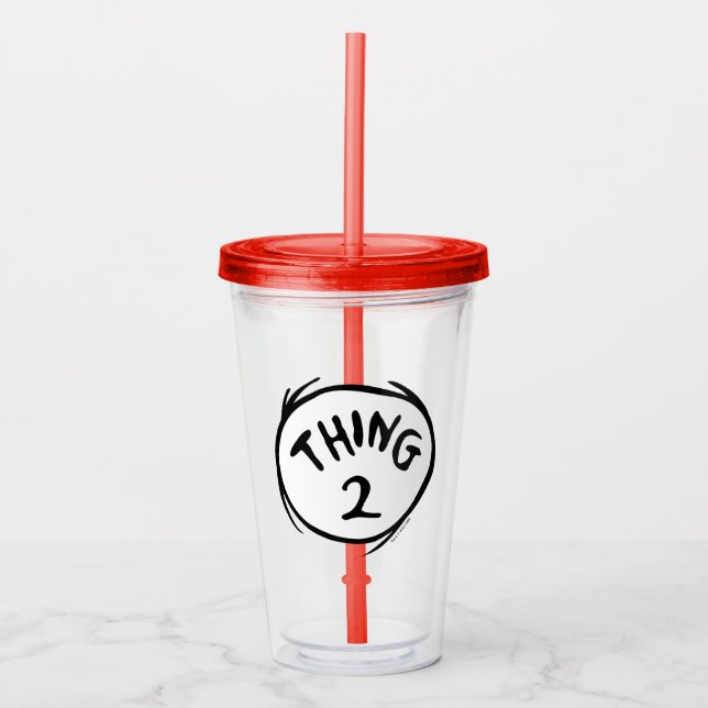 Dr. Seuss | Thing One Thing Two - Thing Two Acrylic Tumbler (Front)