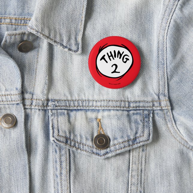 Dr. Seuss | Thing One Thing Two - Thing Two Button (In Situ)