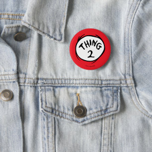 Dr. Seuss   Thing One Thing Two - Thing Two Button