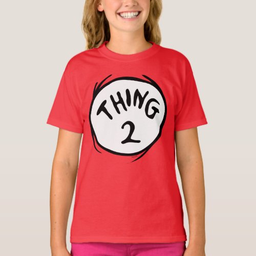 Dr Seuss  Thing One Thing Two _ Thing Two T_Shirt