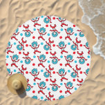 Dr. Seuss Thing One Thing Two | Twins Baby Shower Beach Towel<br><div class="desc">Featuring the playful and colorful Thing One and Thing Two from The Cat in the Hat!</div>