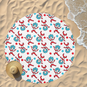 Dr. Seuss Thing One Thing Two Twins Baby Shower Beach Towel