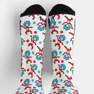 Dr. Seuss Thing One Thing Two Twins Baby Shower Socks
