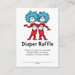 Dr. Seuss Thing One Thing Two Twins Diaper Raffle Enclosure Card