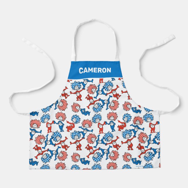 Dr. Seuss | Thing One Thing Two US Flag Pattern Apron (Front)
