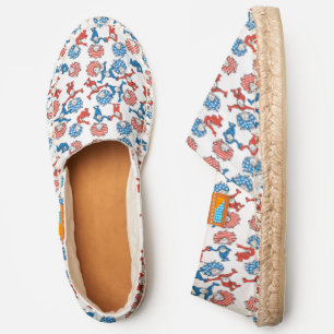 Dr. Seuss Thing One Thing Two US Flag Pattern Espadrilles