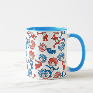 Dr. Seuss Thing One Thing Two US Flag Pattern Mug